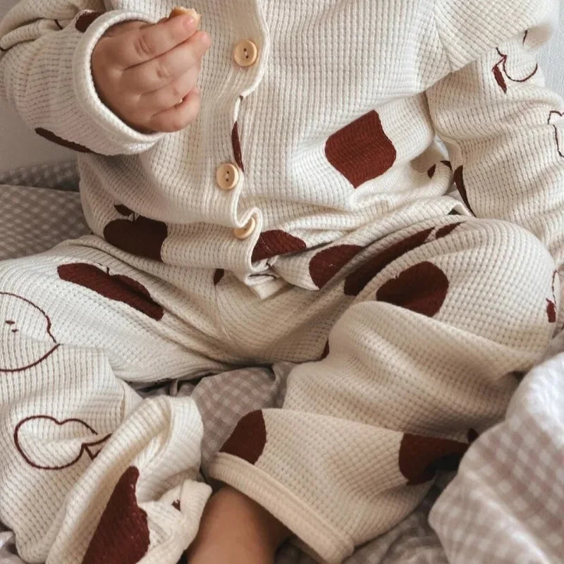 Pyjama enfant en coton avec motif ludique, vue de face