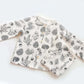 Détail des manches longues du pyjama enfant en coton