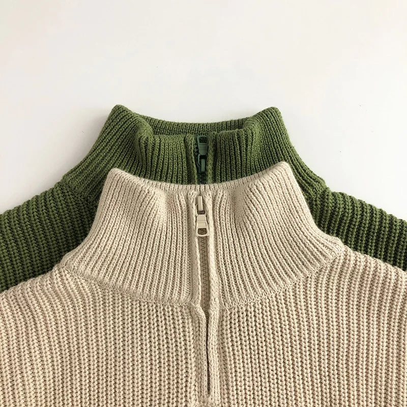 Hoodie enfant zippé, manches longues en coton