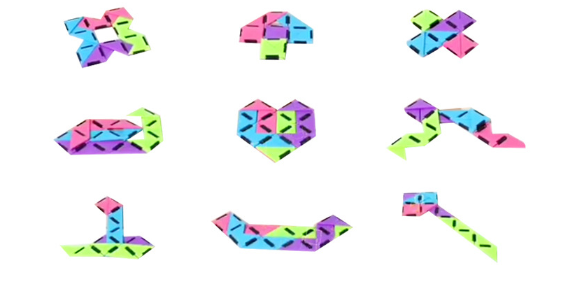 Puzzle à charnières coloré avec pièces mobiles pour enfants