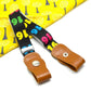 Vue de dessus de la ceinture enfant en polyester résistant