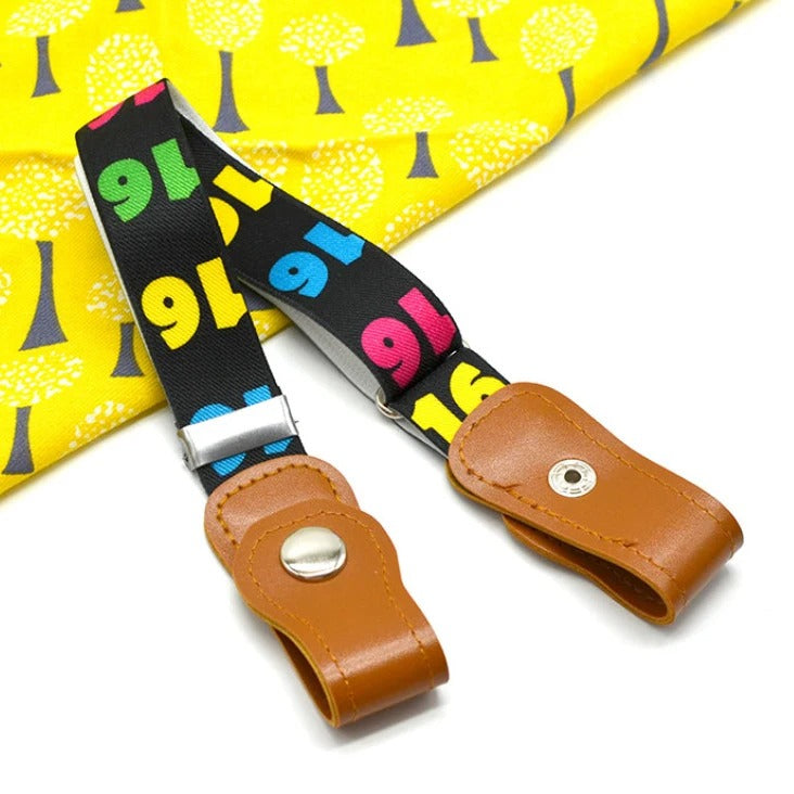 Vue de dessus de la ceinture enfant en polyester résistant