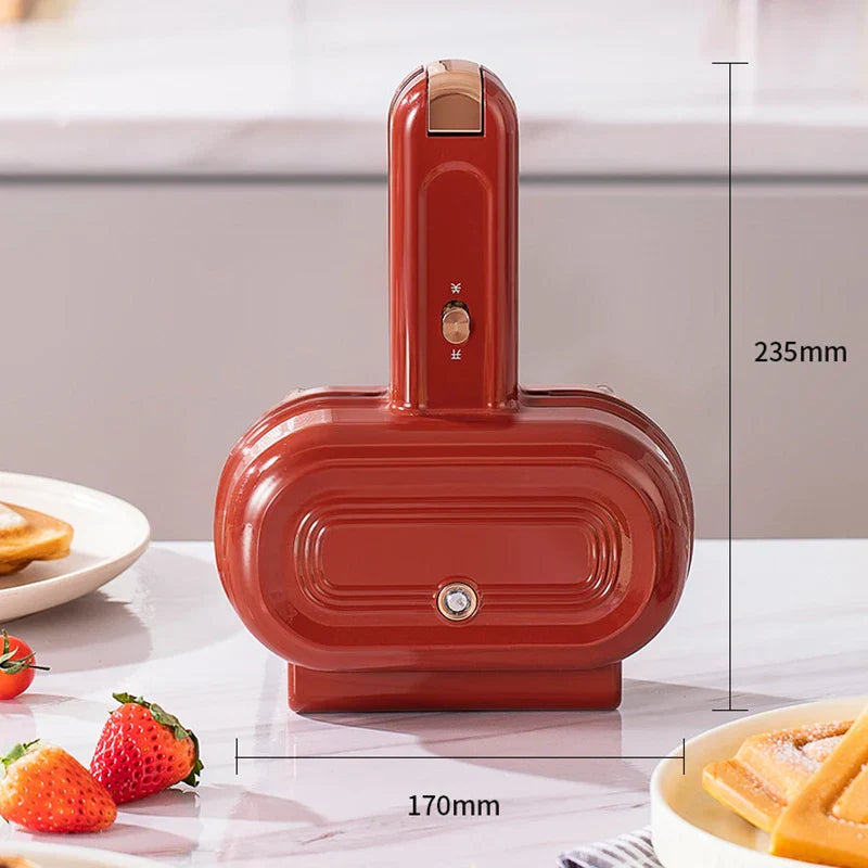 Mini presse à sandwich ouverte avec plaques antiadhésives