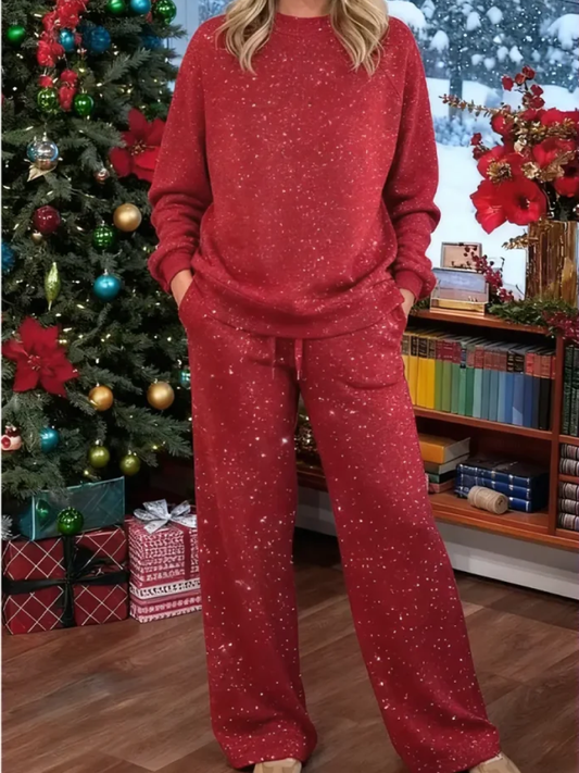 Ensemble complet tricoté pour détente à la maison