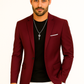 Homme portant une veste élégante, vue de face