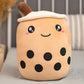 Coussin Bubble Tea en peluche, parfait pour câlins