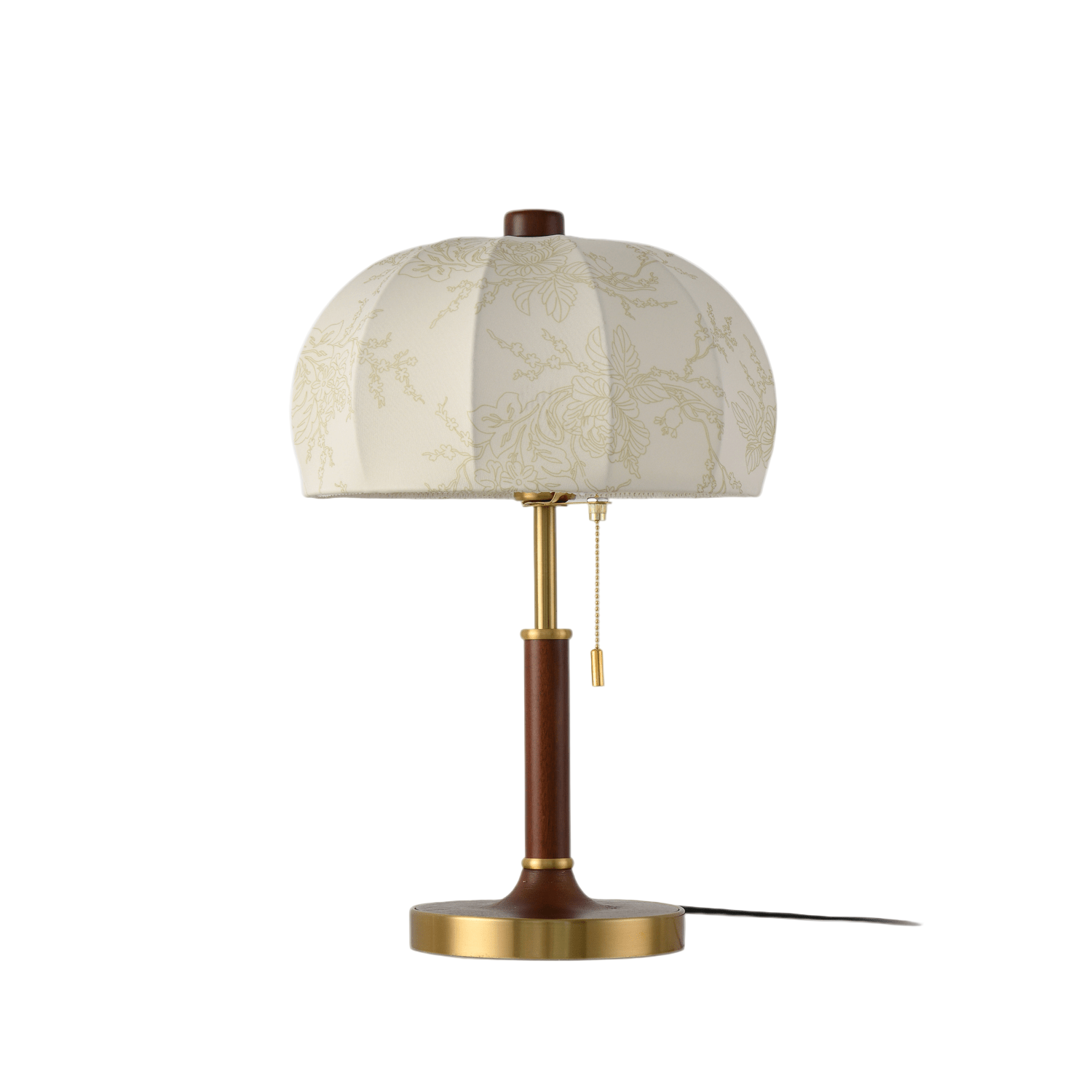 Lampe de table dans un coin lecture cosy