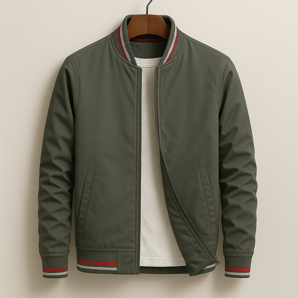 Veste bomber homme avec silhouette classique et moderne