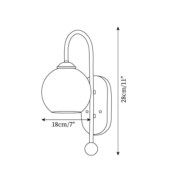 Vue rapprochée du bras en métal laiton