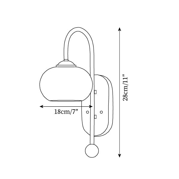 Applique installée dans un couloir moderne