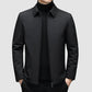 Manteau noir pour homme, design épuré et moderne