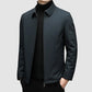 Manteau vert élégant pour homme, coupe ajustée