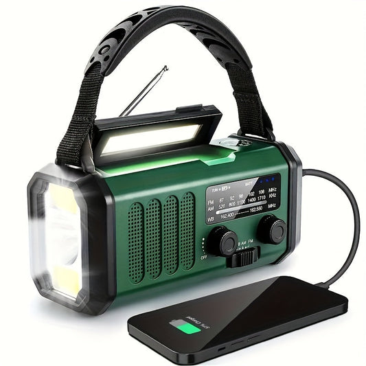 Vue de dessus de la radio compacte avec ses fonctionnalités