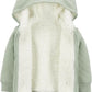 Vue de dos du pull à capuche bébé, couleur marine