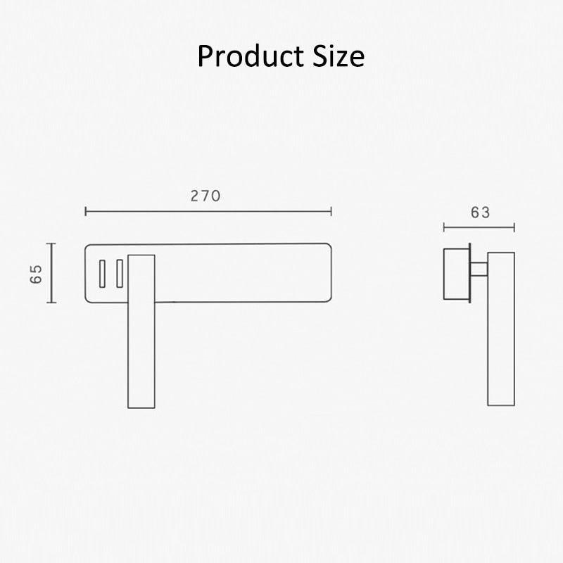 Lampe LED murale installée dans une chambre moderne