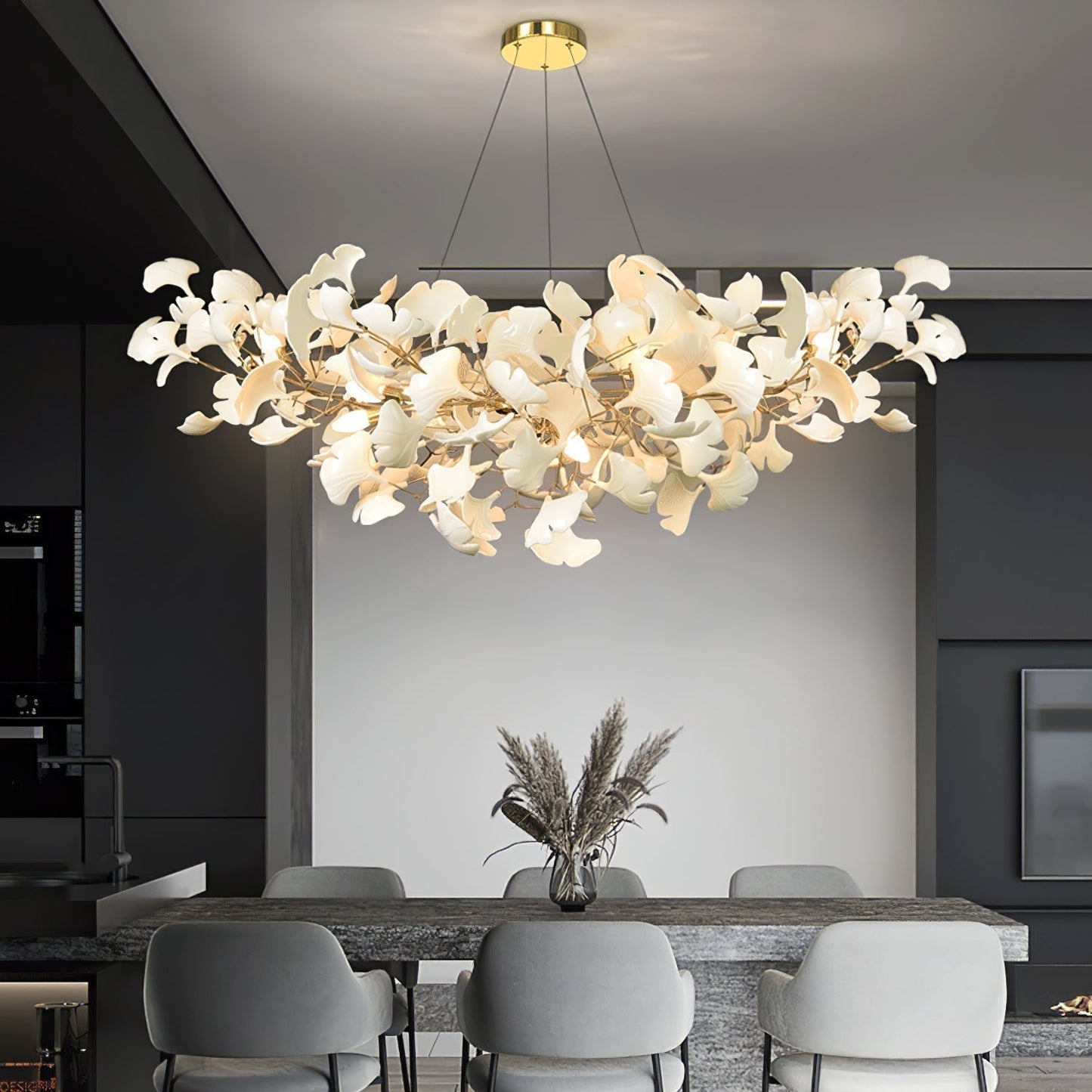 Lustre Ginkgo, design élégant et moderne pour intérieur raffiné