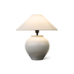 Lampe de table avec base en céramique émaillée vue de face