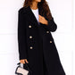 Manteau long en laine, parfait pour l'hiver