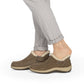 Chaussons marron clair en suède avec doublure en fausse fourrure