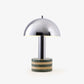 Lampe de table avec base en marbre noir veiné