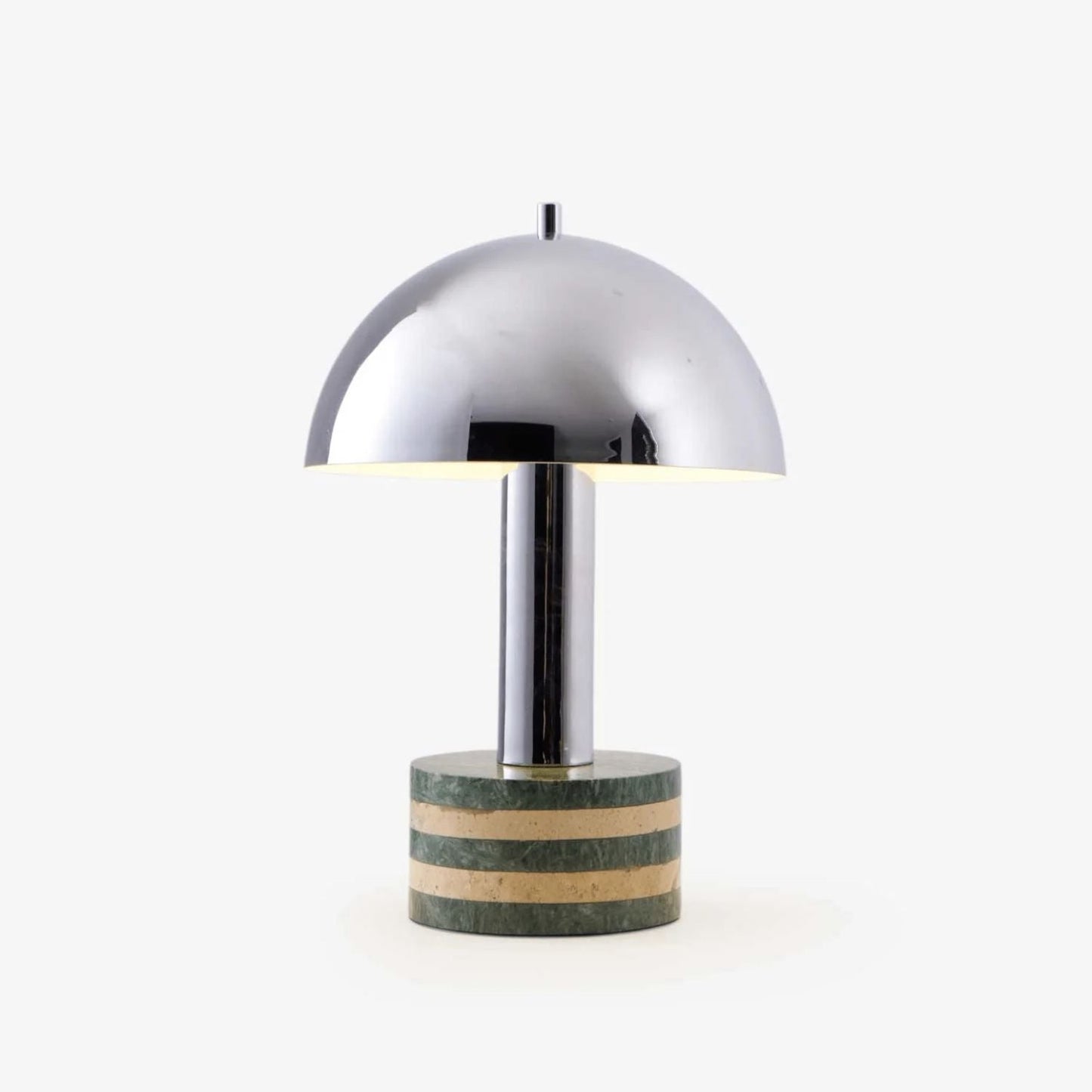 Lampe de table avec base en marbre noir veiné