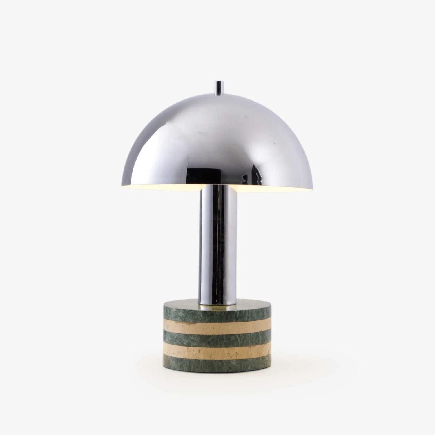 Lampe de table avec base en marbre noir veiné