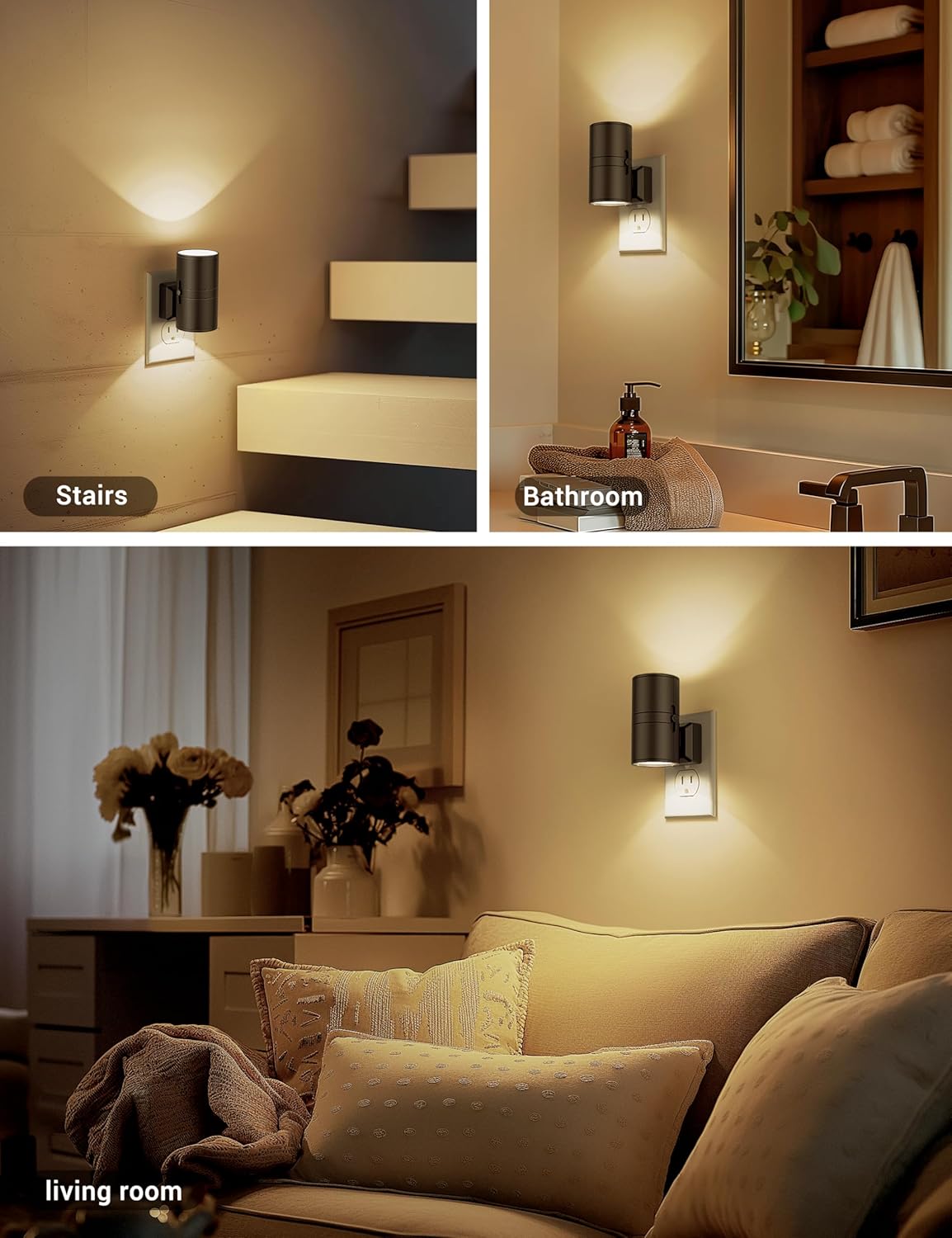 Lampe LED éteinte, design compact et moderne