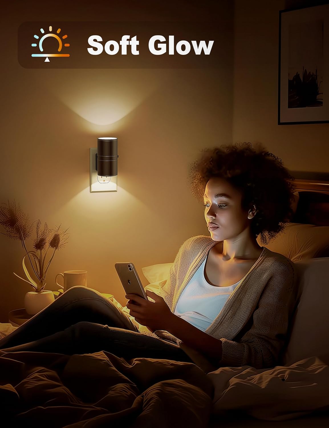 Lampe LED en situation dans un couloir sombre