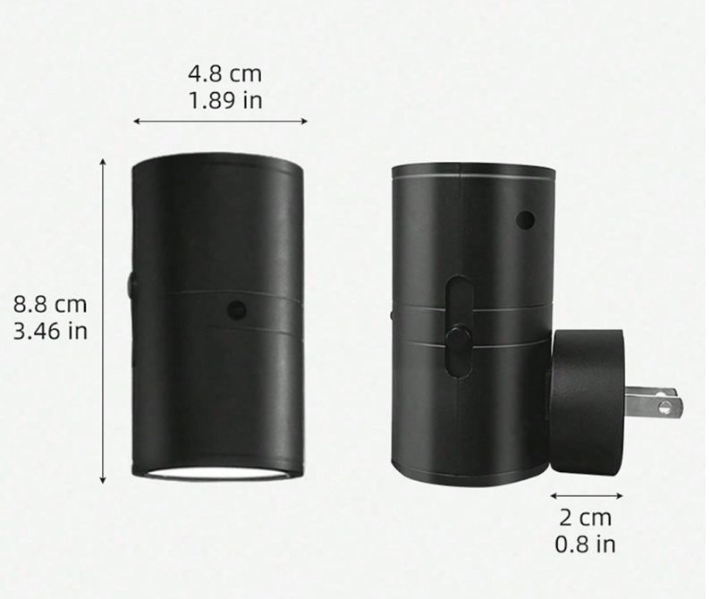 Détail du matériau plastique de la lampe
