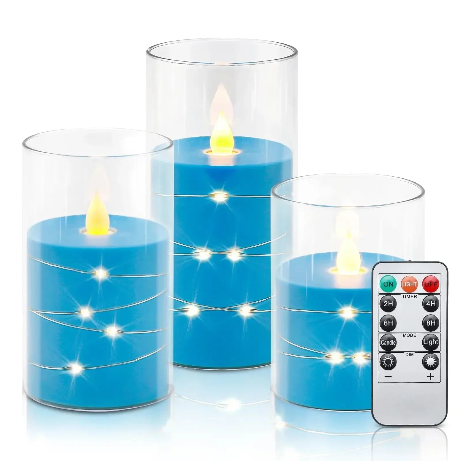 Bougie LED unique avec effet de flamme vacillante