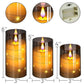 Bougies LED allumées créant une ambiance chaleureuse