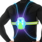Gilet LED ajustable, détail des lumières colorées