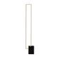Lampadaire LED minimaliste dans un salon moderne