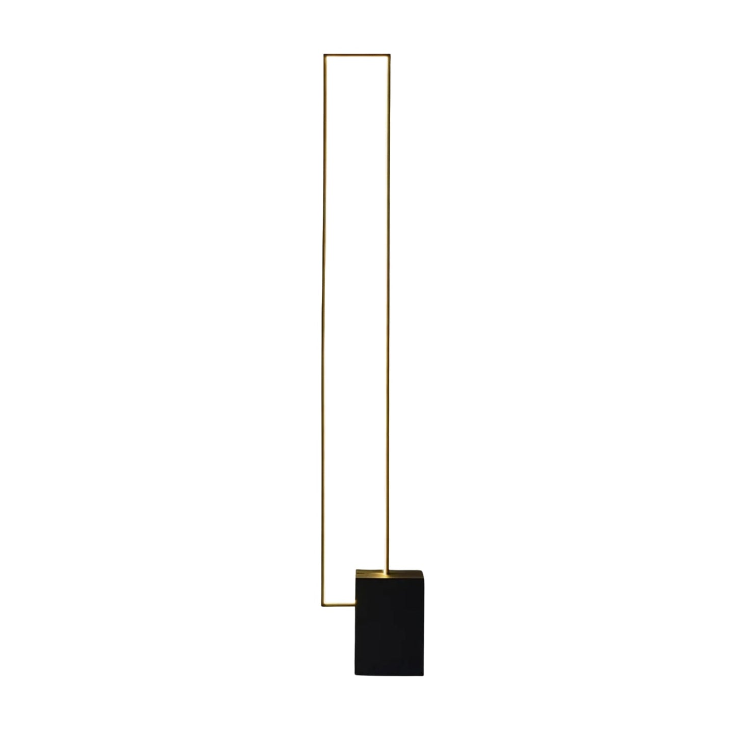 Lampadaire LED minimaliste dans un salon moderne