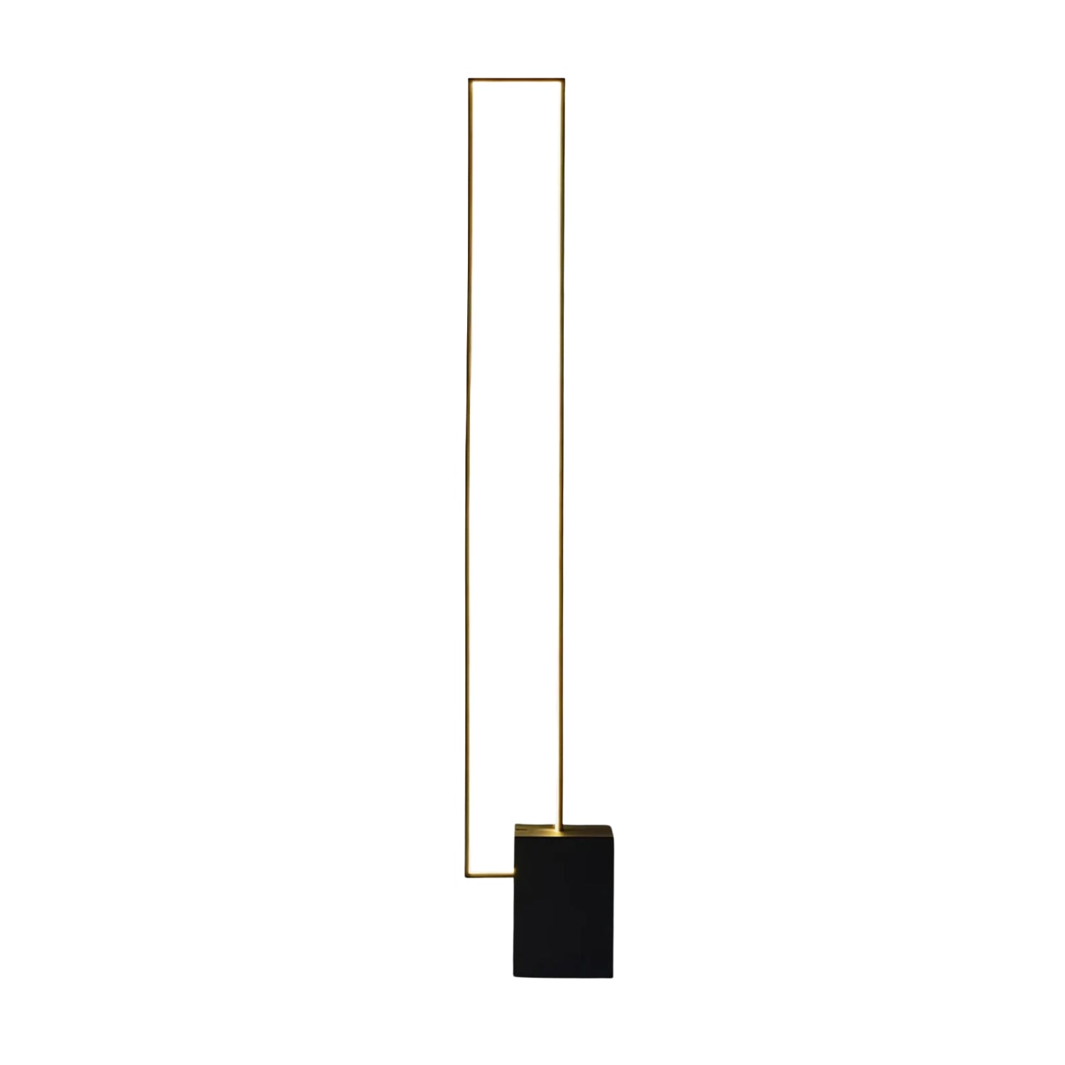 Lampadaire LED minimaliste dans un salon moderne