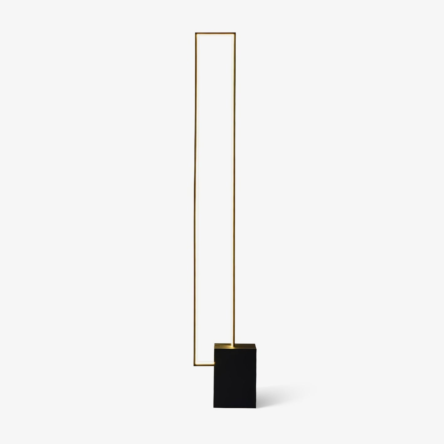 Vue rapprochée du design linéaire du lampadaire