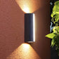 Applique murale en aluminium avec éclairage bidirectionnel