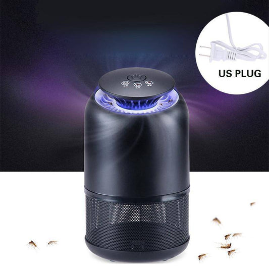 Vue rapprochée du ventilateur de capture d'insectes de la lampe