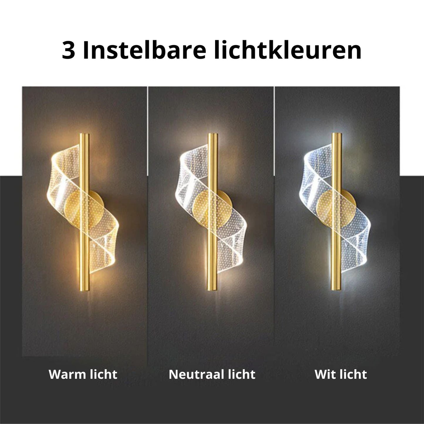Applique en verre avec lumière diffuse dans une chambre