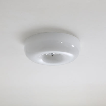 Lampe de plafond avec finition en verre et métal élégante