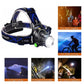 Lampe frontale LED étanche posée sur un rocher
