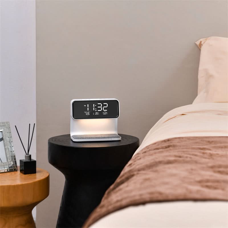 Station de charge sans fil pour smartphone sur le réveil