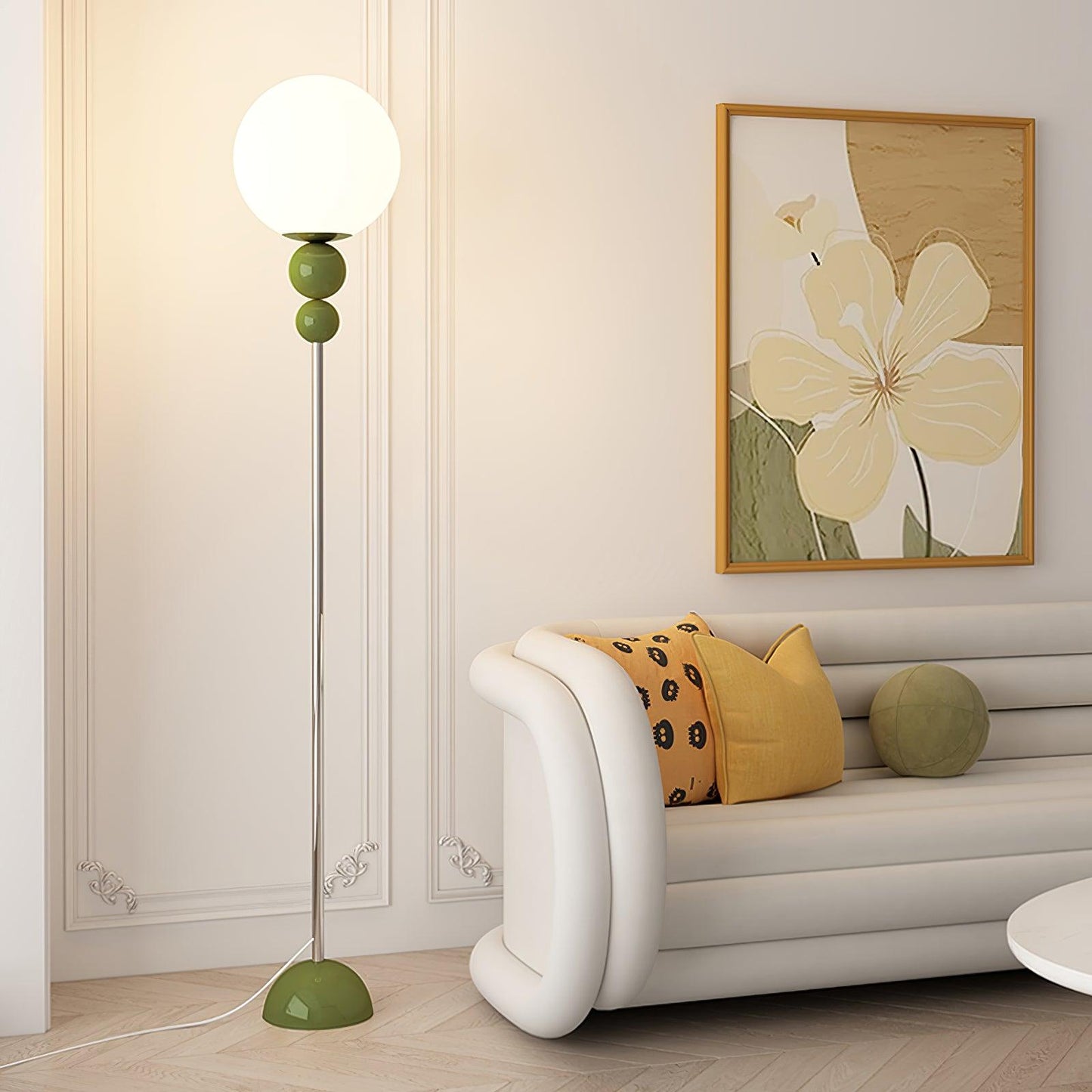 Lampadaire avec câble long pour placement flexible