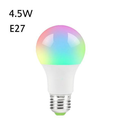Vue de l'ampoule LED dans un salon moderne