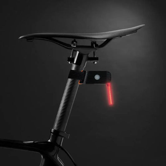 Feu arrière LED de vélo avec options de réglage visibles
