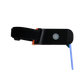 Vue latérale du feu arrière LED sur un vélo