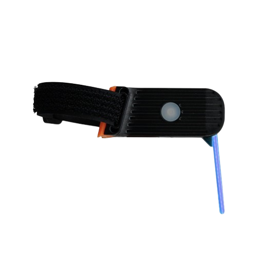 Vue latérale du feu arrière LED sur un vélo