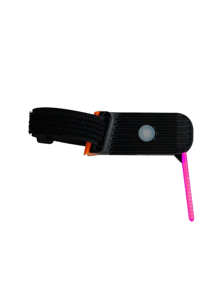 Vue rapprochée du feu arrière LED sur un vélo