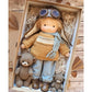 Poupée en Peluche Artisanale luna waldorf handmade plush finitions visibles vue 12