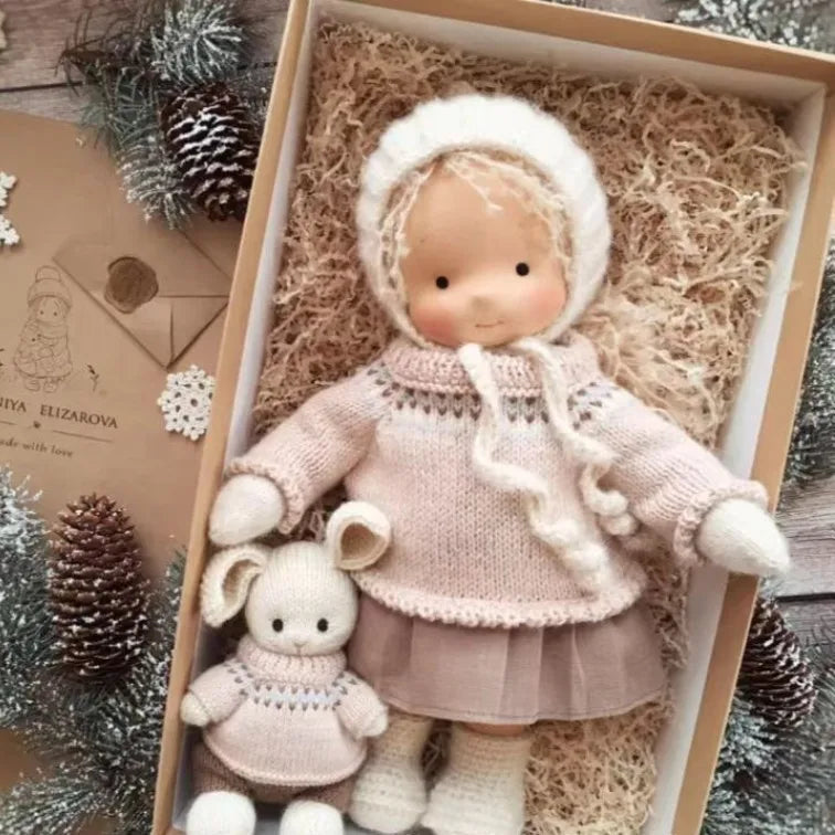 Poupée en Peluche Artisanale luna waldorf handmade plush vue de détail vue 15